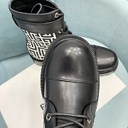 Balmain Black Jacquard Monogram Ranger Romy Boots - 2