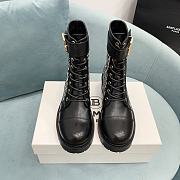 Balmain Black Jacquard Monogram Ranger Romy Boots - 4