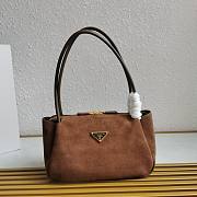 Prada Medium Suede Shoulder Bag 28x16x10.5cm - 1