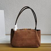 Prada Medium Suede Shoulder Bag 28x16x10.5cm - 4