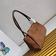 Prada Medium Suede Shoulder Bag 28x16x10.5cm - 2