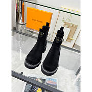 Louis Vuitton LV Beaubourg Boots Suede Calfskin Black - 2