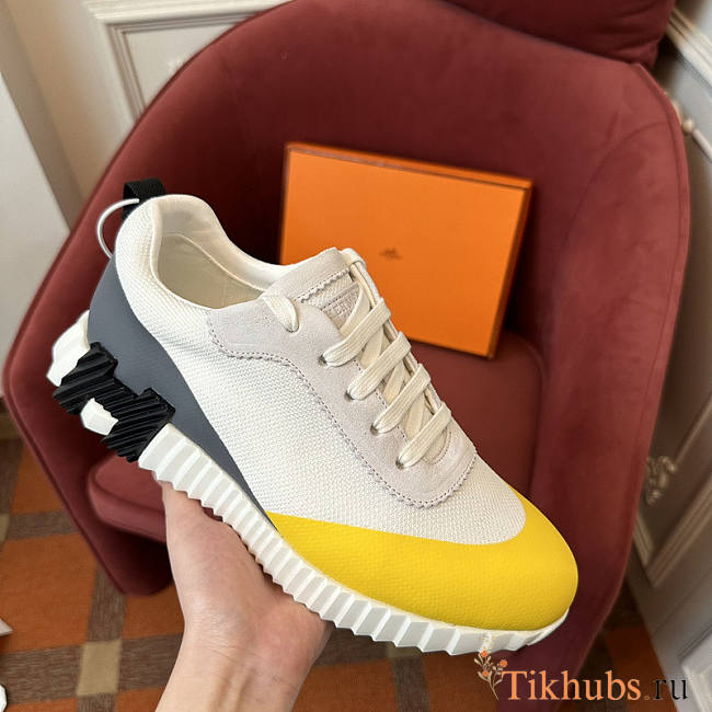 Hermes Bouncing White Yellow Sneaker  - 1