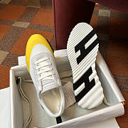 Hermes Bouncing White Yellow Sneaker  - 2