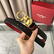 Ferragamo Reversible Leather Belt Red 2.5cm - 4