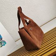 Prada Shoulder Bag Suede 25x21.5x14cm - 5