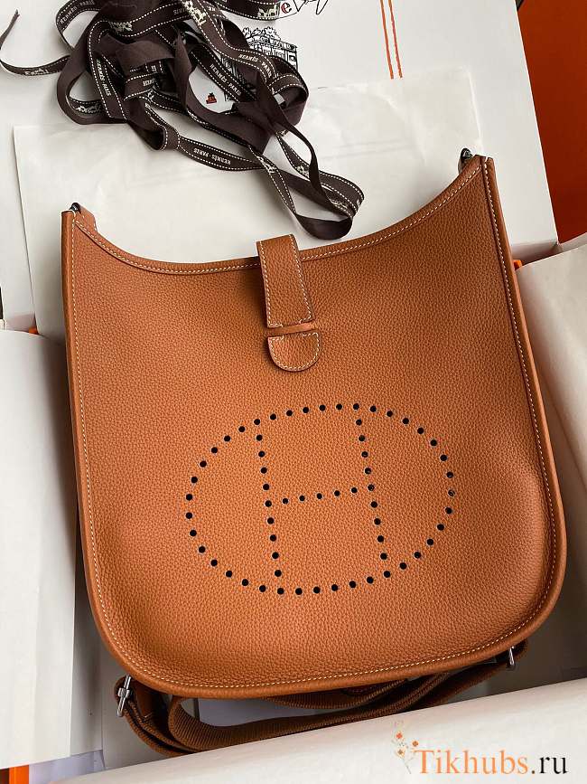 Hermes Evelyne Medium Caramel 29cm - 1