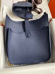 Hermes Evelyne Medium Navy Blue 29cm - 2