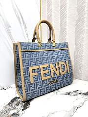 Fendi Sunshine Medium Light Blue FF Denim 35cm - 4