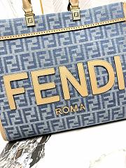 Fendi Sunshine Medium Light Blue FF Denim 35cm - 3