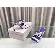 Jimmy Choo Heeled White Mix With Flitter Purple 75 - 3