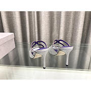 Jimmy Choo Heeled White Mix With Flitter Purple 75 - 4