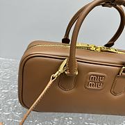 Miu Miu Arcadie Bag Caramel Leather 27x9x12cm - 4