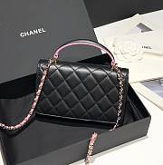 Chanel 23P Woc Flap Bag Black Pink Lambskin 17cm - 4