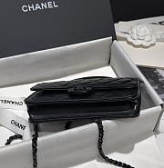 Chanel 23P Woc Flap Bag Black Lambskin 17cm - 6