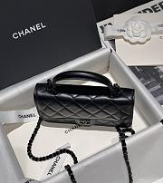 Chanel 23P Woc Flap Bag Black Lambskin 17cm - 2