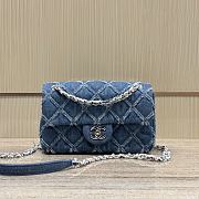 Chanel Small Flap Bag Denim 20cm - 1