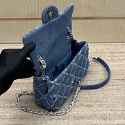 Chanel Small Flap Bag Denim 20cm - 4