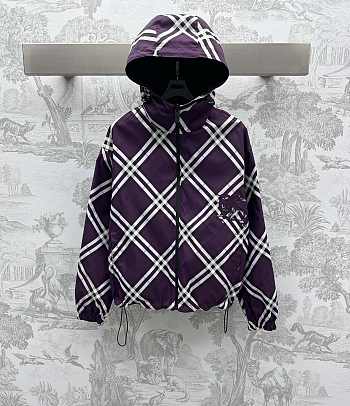 Burberry Purple Black Jacket