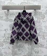 Burberry Purple Black Jacket - 5