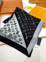 Louis Vuitton LV Black Scarf 140x140cm - 2