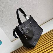 Prada Padded Re-Nylon Tote Bag Black 25x21.5x13cm - 6