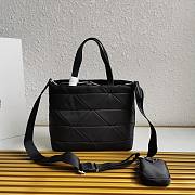 Prada Padded Re-Nylon Tote Bag Black 25x21.5x13cm - 3