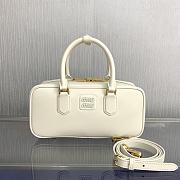 Miu Miu Arcadie Bag White Leather 27x9x12cm - 1