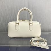 Miu Miu Arcadie Bag White Leather 27x9x12cm - 5