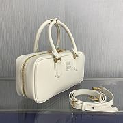 Miu Miu Arcadie Bag White Leather 27x9x12cm - 4