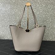 Valentino Garavani Rockstud Grey Bag 26x11x24cm - 5