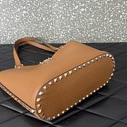 Valentino Garavani Rockstud Brown Bag 26x11x24cm - 5