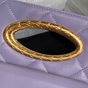 Chanel Clutch Lambskin Gold Plated Metal Purple 25x19x3cm - 4