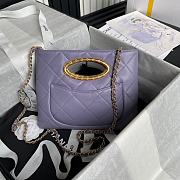 Chanel Clutch Lambskin Gold Plated Metal Purple 25x19x3cm - 2