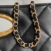 Chanel Tote Bag Lambskin Black 34x24x8cm - 3