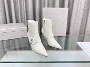 Jimmy Choo Magik 90mm Heeled White Boots - 1