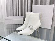 Jimmy Choo Magik 90mm Heeled White Boots - 4