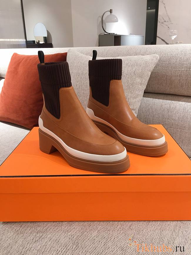 Hermes Brown Boots - 1