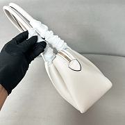 Prada White Medium Leather Shoulder Bag 28x18x11cm - 3