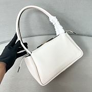 Prada White Medium Leather Shoulder Bag 28x18x11cm - 2