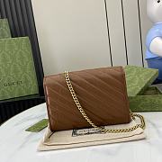 Gucci Marmont Woc Bag Brown 20cm - 5