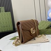 Gucci Marmont Woc Bag Brown 20cm - 4