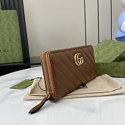 Gucci GG Marmont Zip-around Wallet Brown 19x2cm - 6