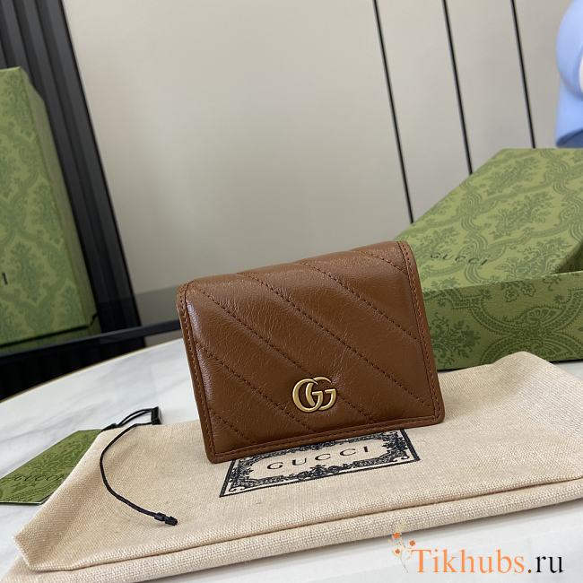 Gucci Marmont Wallet Brown 11x8.5cm - 1