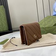 Gucci Marmont Wallet Brown 11x8.5cm - 5