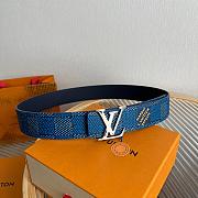 Louis Vuitton LV Initiales 40mm Reversible Belt Blue  - 1