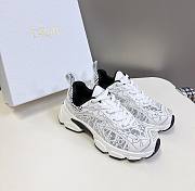 Dior Vibe Sneaker White Mesh Oblique Motif  - 1