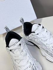 Dior Vibe Sneaker White Mesh Oblique Motif  - 4