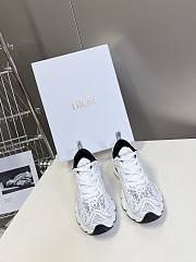 Dior Vibe Sneaker White Mesh Oblique Motif  - 2