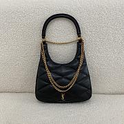 YSL Sade Hobo Lambskin Black Bag 21x19x4cm - 1